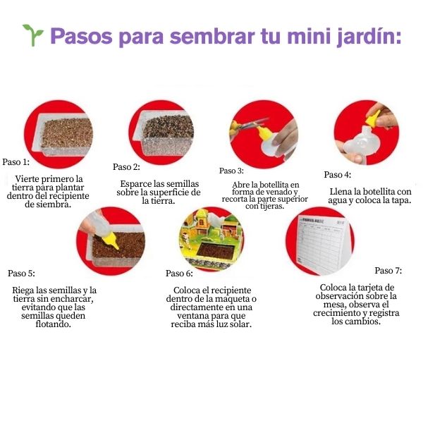 🐮 Rural Scenery – Casita de Cartón para Armar + Mini Jardín 🌱