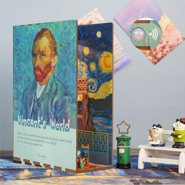Book Nook El Mundo de Vincent – 3D Puzzle con Luz LED