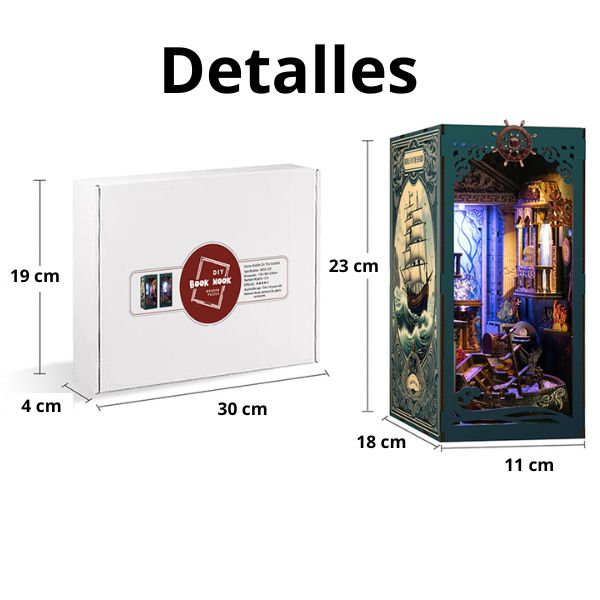Miniatura Enigma en el Fondo del Mar – Book Nook 3D con Luz LED | Puzzle de 216 Piezas