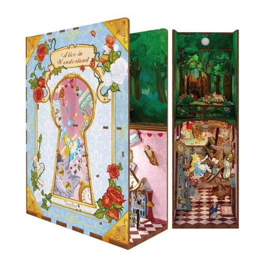 Miniatura Alicia en el País de las Maravillas – Book Nook 3D con Luz LED