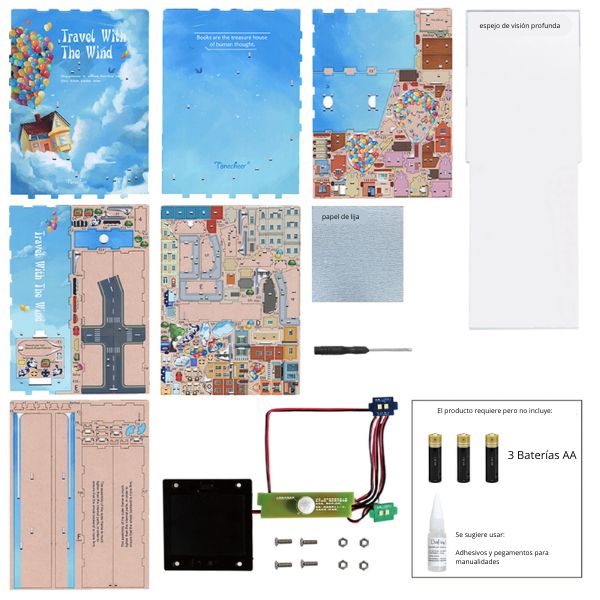 ❤️‍🔥 ¡Book Nook Casa de Up! Tu rincón de aventura en miniatura. 3D Puzzle ✨