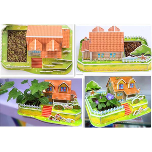 🏡 Rompecabezas Botánico y Mini Jardín, 22 Piezas en 3d, Love Garden 🌱