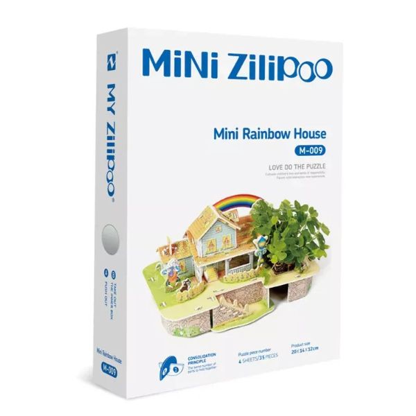 Mini Rainbow House: Arma, Planta y Vive la Magia Natural en Miniatura