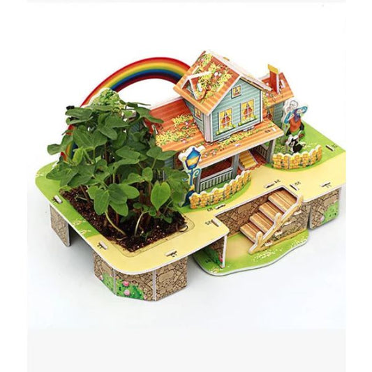 Mini Rainbow House: Arma, Planta y Vive la Magia Natural en Miniatura