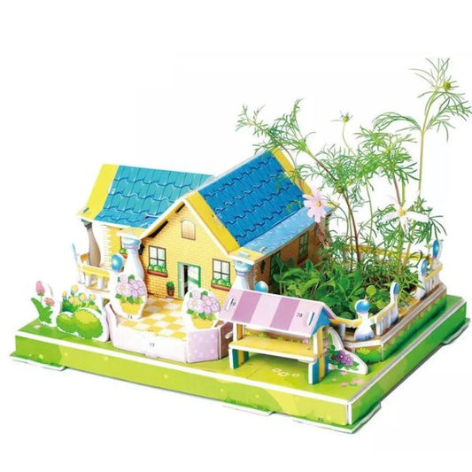 Casita 3D Stylish Villa – Arma, Siembra y Observa la Magia 🌱