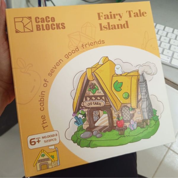 Casita Log Cabin para Armar Bloques Creativos